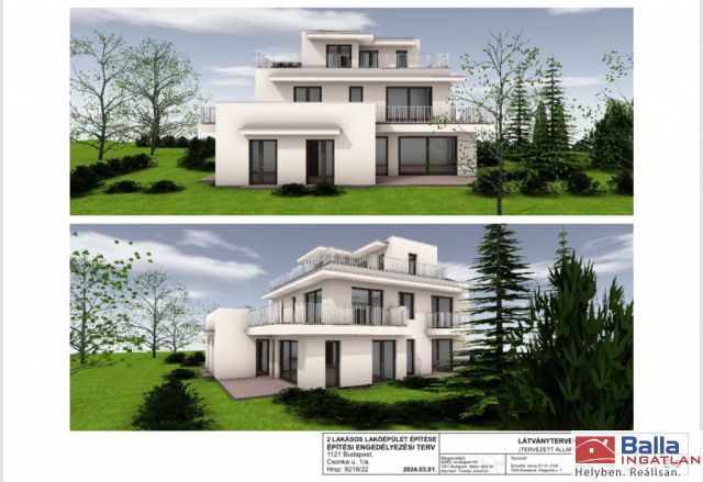 XII. Kerület (Svábhegy) - Költő utca:  1067 m²-es telek